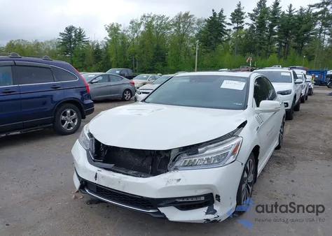 2017 Honda Accord Hybrid Touring from USA, damaged, VIN JHMCR6F76HC013354